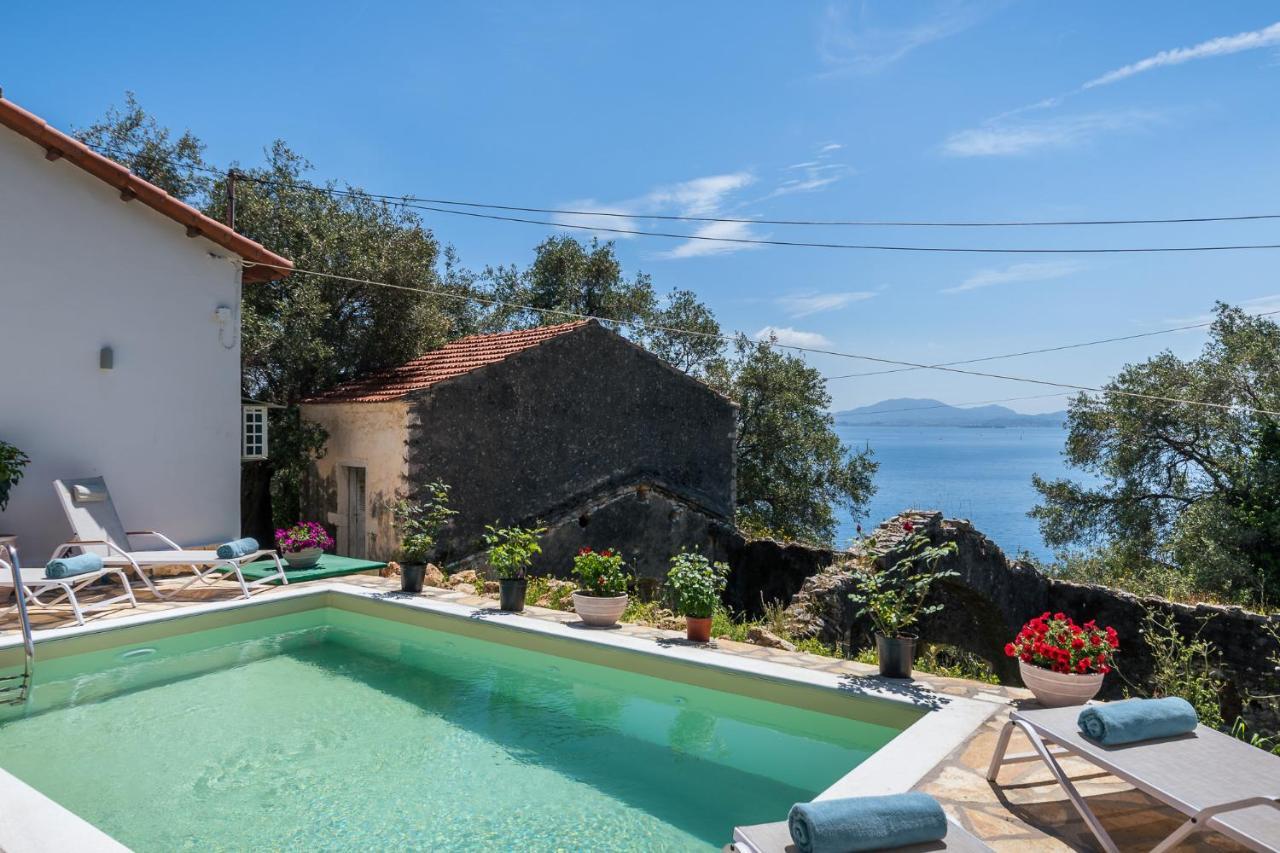 Alkinoi Seaview Villa With Private Pool By Konnect, Nisaki Nisaki  Exterior photo
